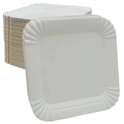 Coated Square Paper Plates 250