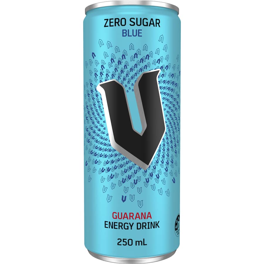 V Zero Sugar Blue Energy Drink Can 250ml
