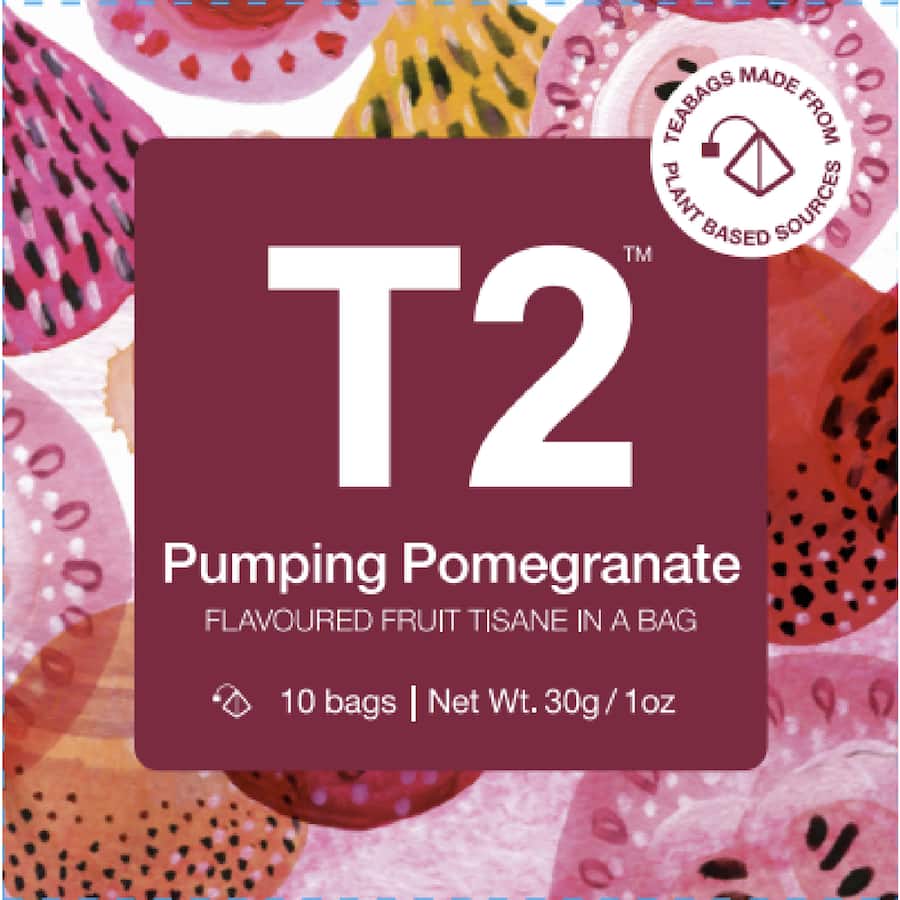 T2 Pumping Pomegranate Tea Bags 10pk 30g - DISCONTINUED