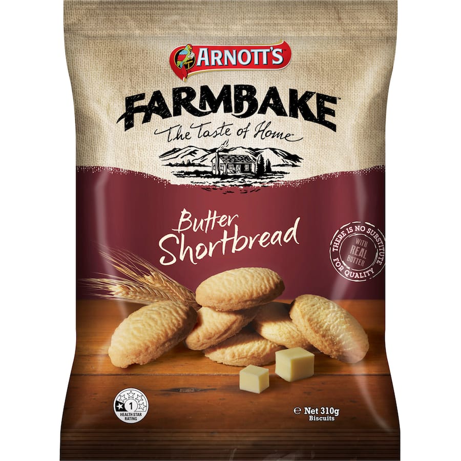 Arnotts Farmbake Butter Shortbread Cookies 310g