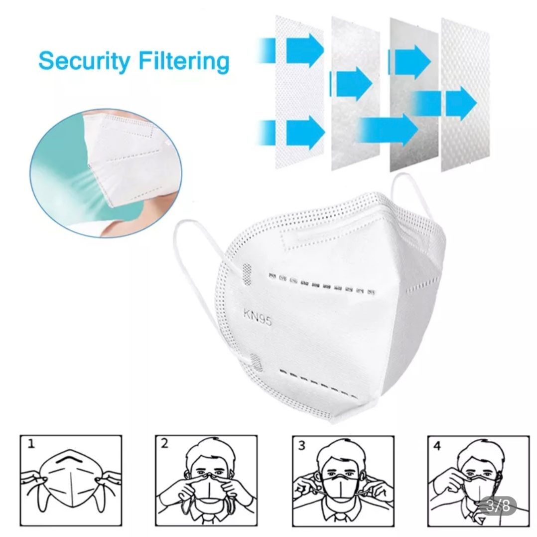 elough KN95 Filtering Mask Adult 10 pack