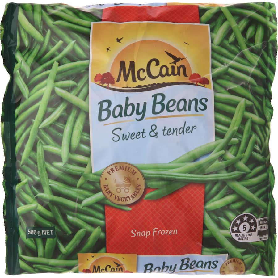 Mccain Beans Baby Whole Green 500g