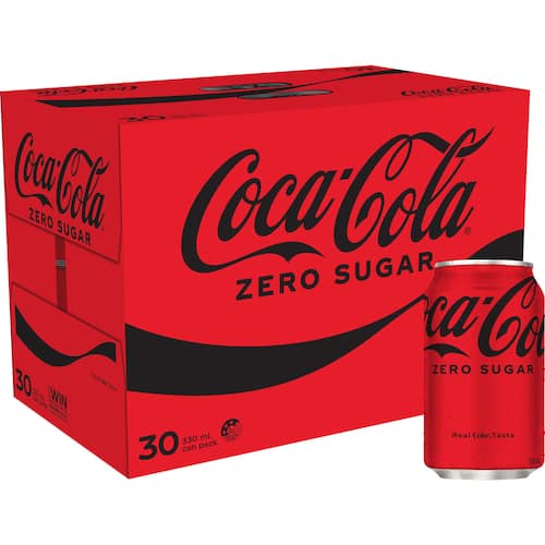 Coke Zero Sugar Soft Drink Cans 24pk