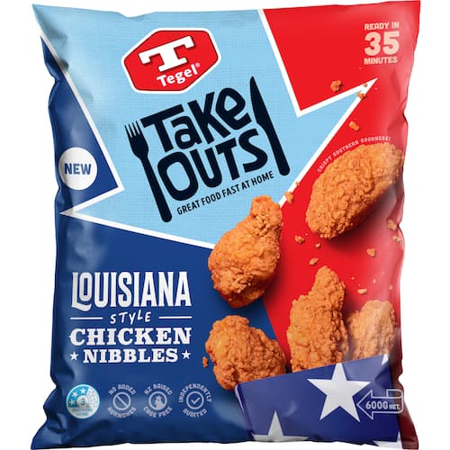 Tegel Take Outs Louisiana Style Chicken Nibbles 600g