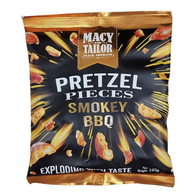 Macy & Tailor Smokey BBQ Pretzel Pieces 125g