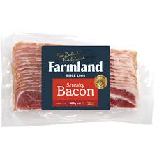 Farmland Raw Streaky Bacon 250g