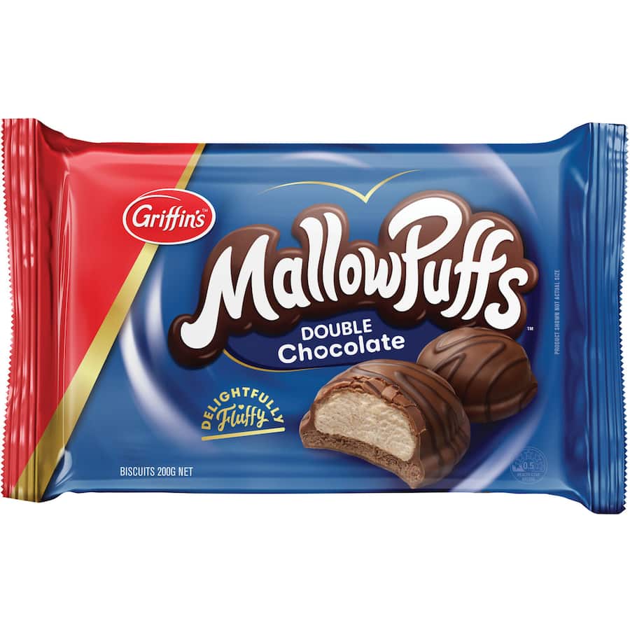 Griffins Mallowpuffs Double Chocolate Biscuits 200g