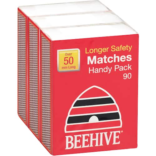 Beehive Handy Pack Safety Matches 3pk