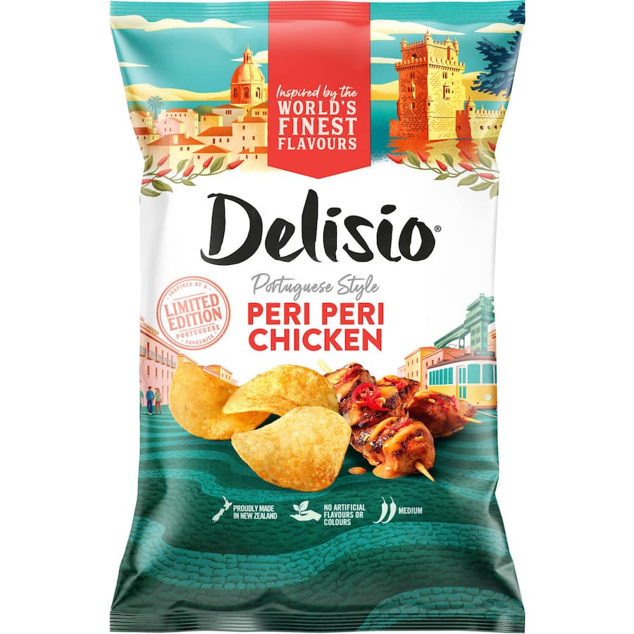 Delisio Portuguese Style Peri Peri Chicken Potato Chips 130g - DISCONTINUED