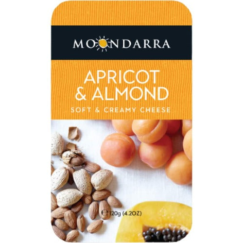 Moondarra Apricot & Almond Triple Cream Cheese 120g