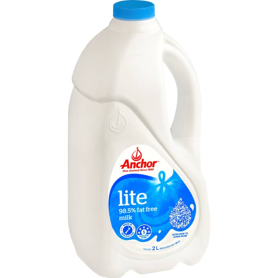 Anchor Lite Fat Free Milk 2L