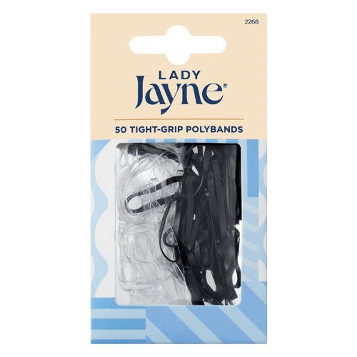 Lady Jayne 2268 Elastic Snagless Black 50 Pack