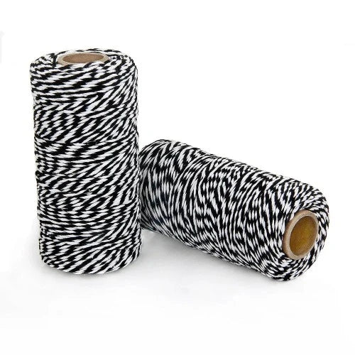 Craft Twine Black & White 45M