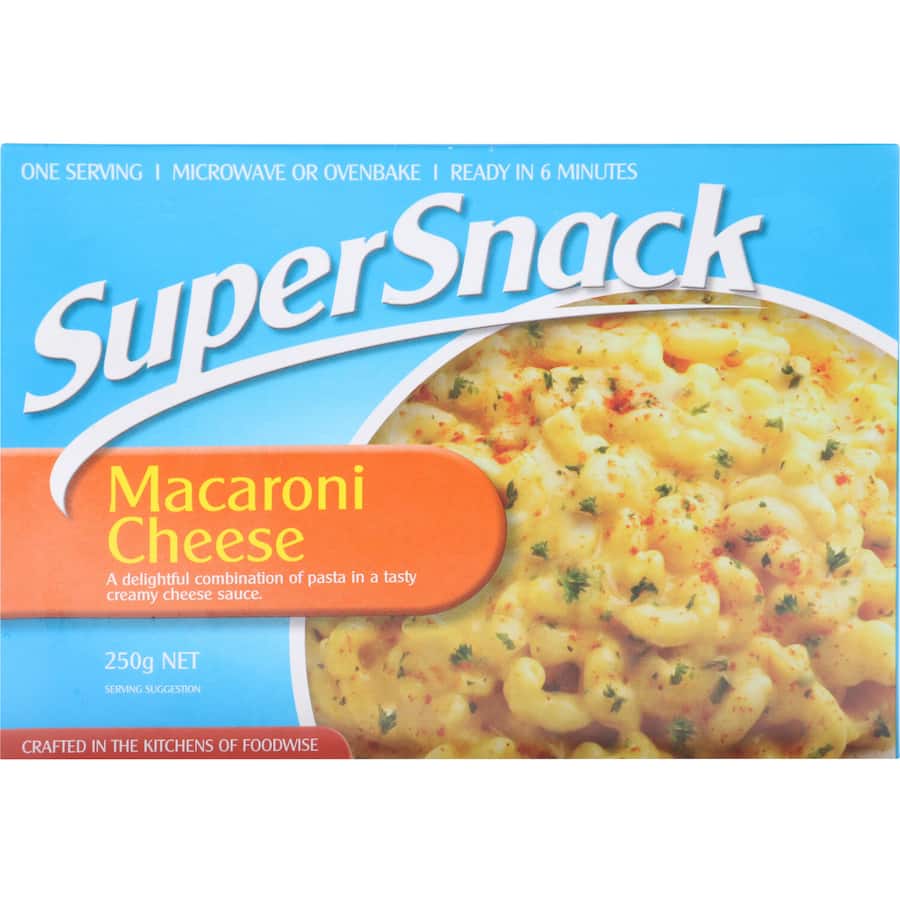 Super Snack Frozen Meal Macaroni Cheese 250g