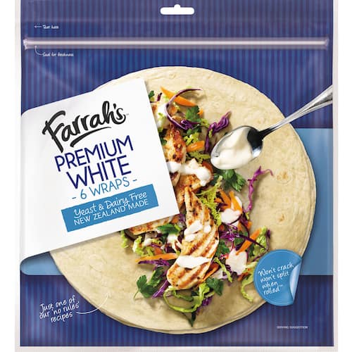 Farrah's Wraps Premium White 6pk