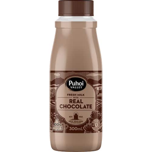 Puhoi Valley Real Chocolate Fresh Milk 300ml