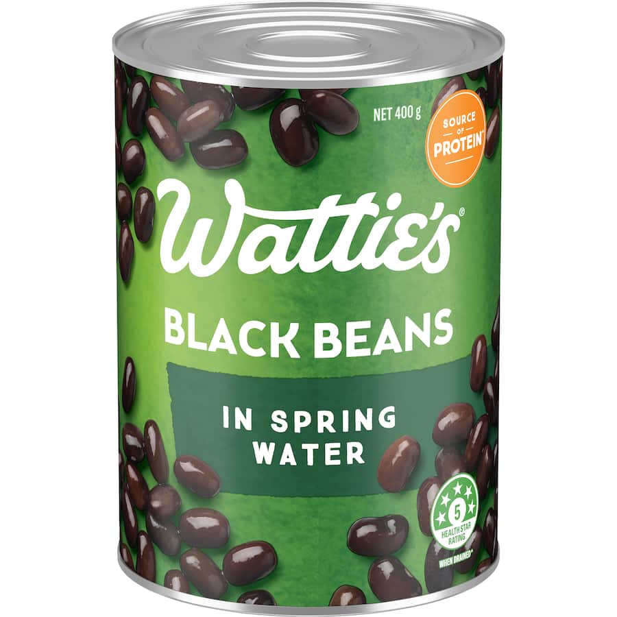 Watties Beans Black In Spring Water 400g