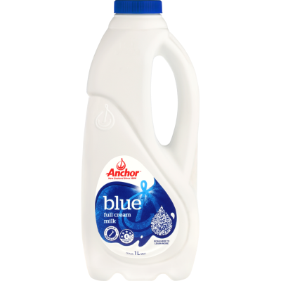 Anchor Blue Full Cream Milk 1L