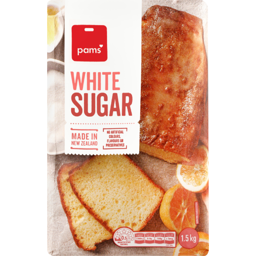 Pams White Sugar 1.5kg