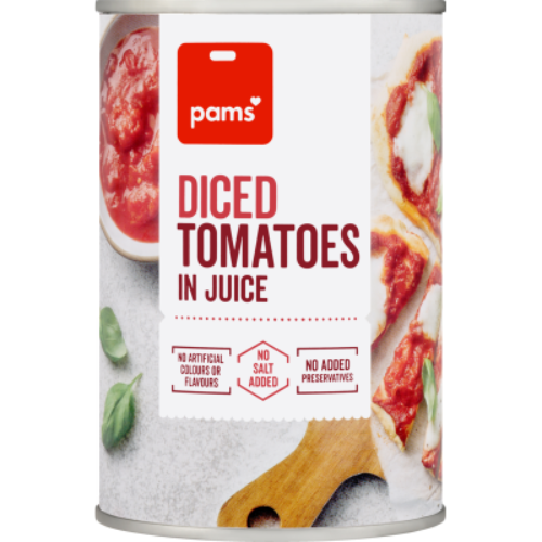 Pams Diced Tomatoes in Juice