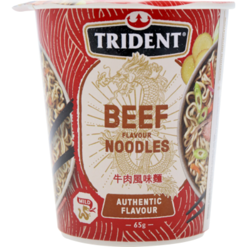 Trident Noodleman Noodle Cup Beef 65g