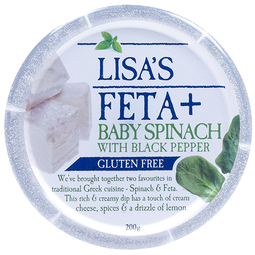 Good Taste Co Hummus Feta/Spinach 200g