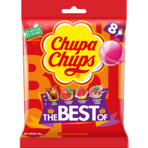 Chupa Chups The Best Of Lollipops 8pk 96g