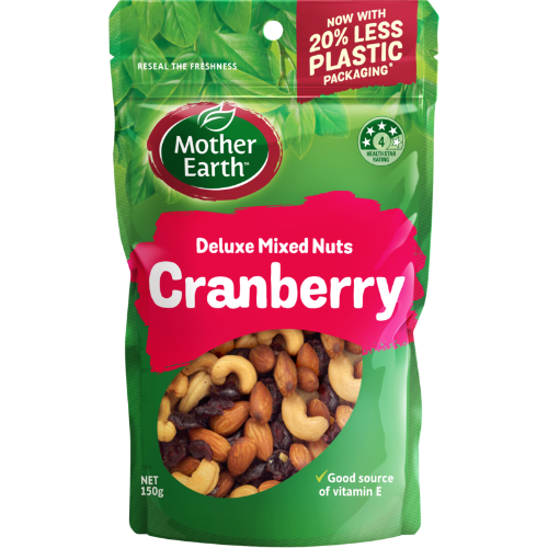 Mother Earth Deluxe Mix Cranberry 150g
