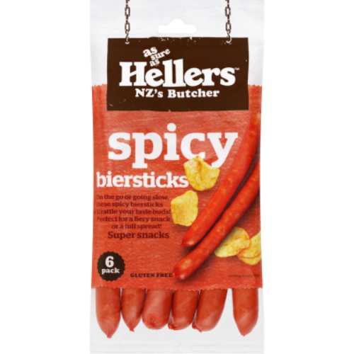 Hellers Biersticks Spicy 168g