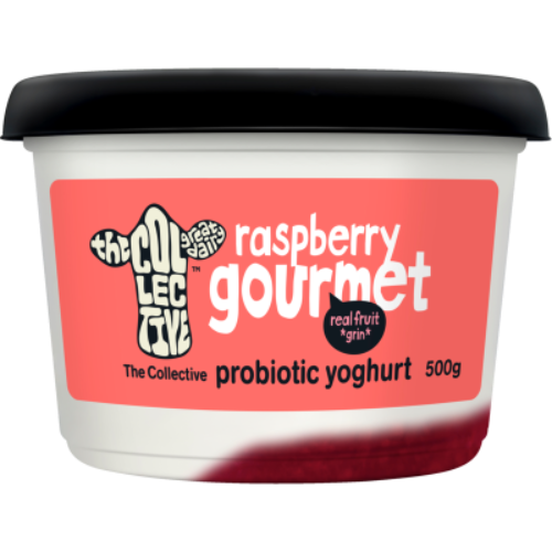 The Collective Raspberry Gourmet Probiotic Yoghurt 500g