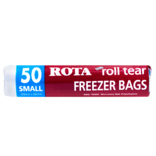 Rota Roll Tear Freezer Bags Small 50pk 200m x 250mm