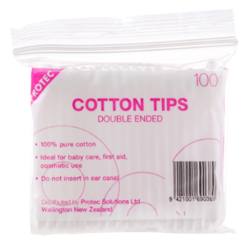 Cotton Buds Double Ended 75mm Long 100pk