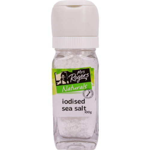 Mrs Rogers Iodised Sea Salt Coarse Grinder 100g