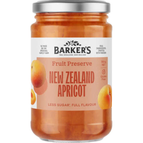 Barkers NZ Apricots Fruit Preserve 350g