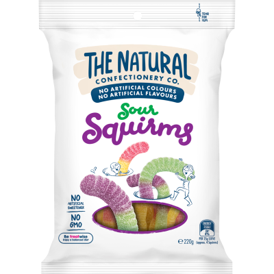 TNCC Jelly Sour Squirms Confectionery 220g