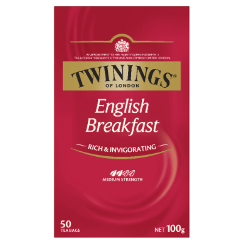 Twinings English Breakfast Tea Bags 50pk 100g