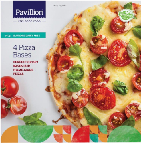 Pavillion Pizza Bases Gluten & Dairy Free 4pk