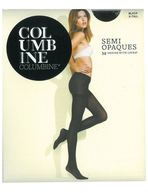 Columbine Semi Opaque 30 Denier Tight Black XTall