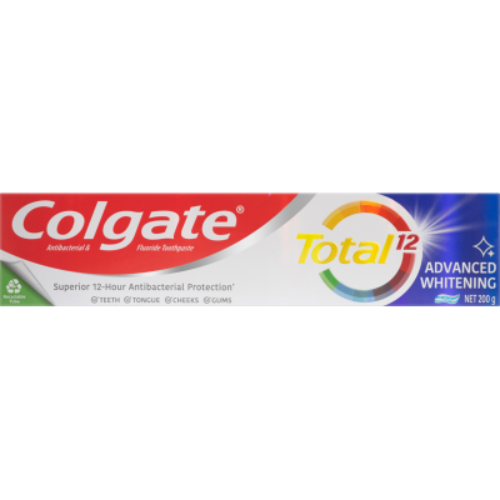 Colgate Total Advanced Whitening Antibacterial Fluoride Toothpaste 200g