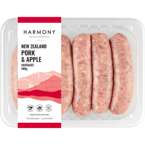 Harmony FR Pork & Apple Sausages