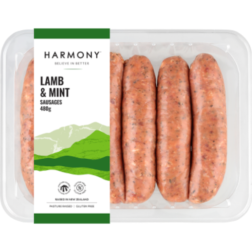 Harmony Lamb & Mint Sausages 6pk