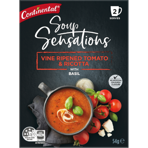Continental Vine Ripened Tomato & Basil Soup Sensations 4pk