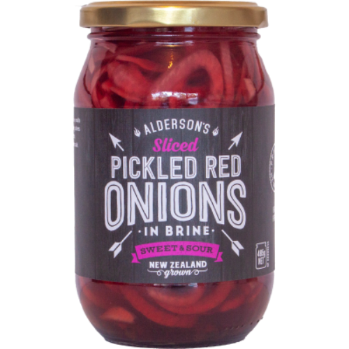 Aldersons Pickle Co Crafted Sweet & Sour Red Onion Pickles 485g
