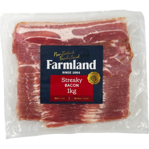 Farmland Raw Streaky Bacon 1kg