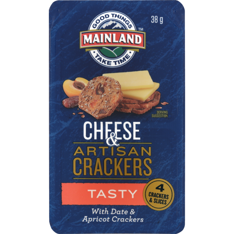 Mainland Tasty Cheese & Artisan Crackers Snack 4pk 38g