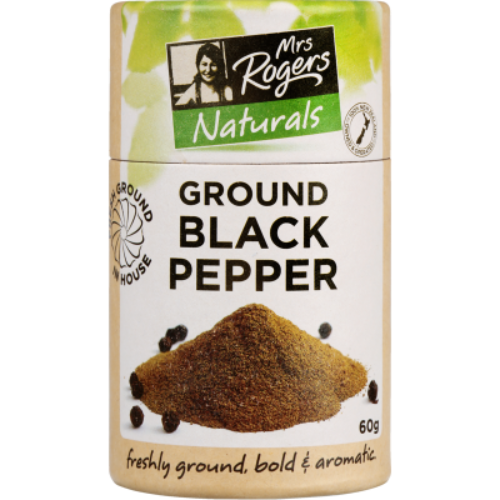 Mrs Rogers Ground Black Pepper 60g
