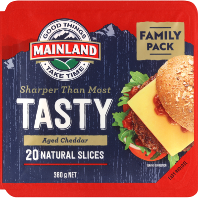 Mainland Tasty Cheese Slices 360g