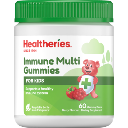 Healtheries Immune Berry Flavour Multi Gummy Bears For Kids 60pk