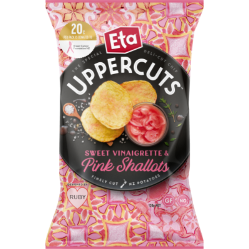 Eta Uppercuts Sweet Vinaigrette & Pink Shallots Potato Chips 130g