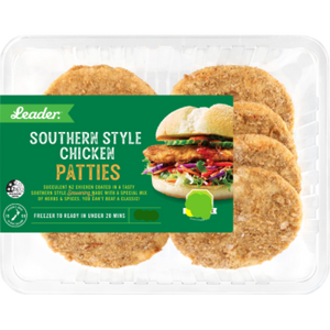 Leader Southern Style Chicken pattie 85g 36pk